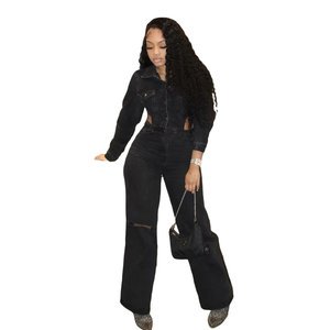 Elastic Denim Jumpsuit Top Choice for Fashionistas in Europe and America Women s Stylish Overalls