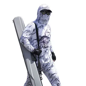 Summer Camouflage Ice Silk Fishing Sunscreen Clothing Anti-Uv Nylon/Cashmere Unisex Jackets