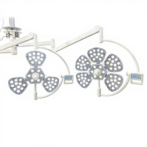 Petal Style Hospital Light LED Ceiling Mounted Surgical Lamp Medical Shadowless Light Theatre Light Double Head Operating
