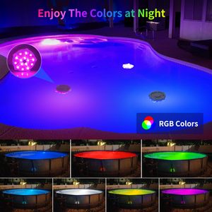 IP68 Waterproof RGB Color Changing Underwater Best Floating Pool Lights for Wedding Fish Tank
