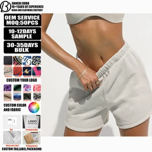 Custom Summer Women High Waisted Cotton Shorts Hot Shorts Print Lounge Comfy Casual Eco-Friendly Breathable Straight Fit Shorts