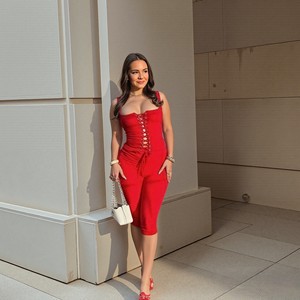 New Product Casual Sleeveless Solid Color Tank Top And Knee Half Long Pants 2 Piece Set