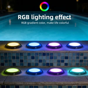 Energy-Saving RGB LED Pool Lights Decorative IP68 Rated LED Pool Lights and Poolside Decorations, IP68 Waterproof