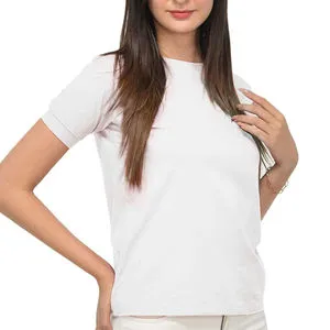 High Quality Women's Plus Size T-Shirt Custom Embroidery Print On Logo Cotton Casual Knitted High Quality Plain Graphic