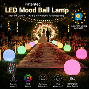 30cm Multicolor 16-Color Remote Control Dimmable Transparent LED Floating Ball Light for Swimming Pool Garden IP65 Battery
