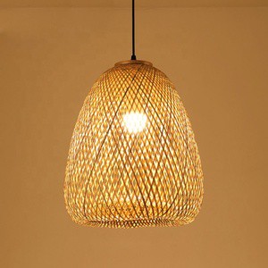 High Quality Artistic Bamboo Pendant Light Fixture Crafted Bamboo Lamp Lighting for Indoor
