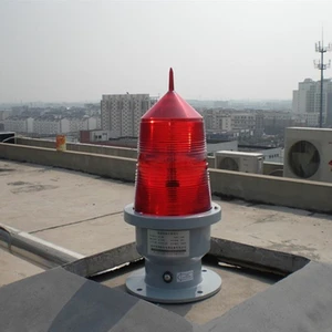 Cone Aviation Lamp ICAO Building Obstacle Lights Skyscraper Signal Lamp Tower Safety Flashing Red Warning Light