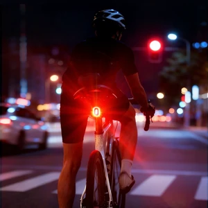 Portable Bike Brake Tail Lights 600mAh Rechargeable LED Bicycle Rear Lamp Quick Release For Night Riding Convenience