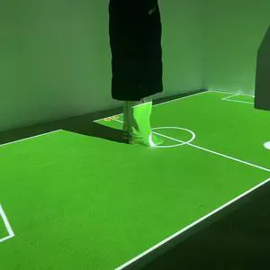 Basic Version Interactive Floor Projection System for 3d Kids Games by Using the Computer and the Projector