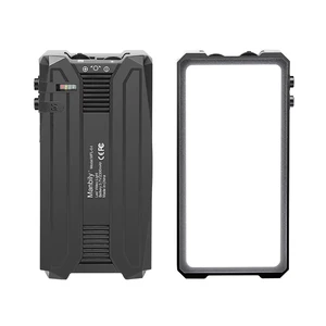 MFL-04 LED Camera Video Fill Light Rechargeable Battery Bi-c Color 3000K-6500K Continuous Photo Lighting Panel Youtube Vlog Lamp