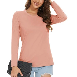 Women's Plus Size Luxury Breathable Custom Logo Long Sleeve T-Shirt