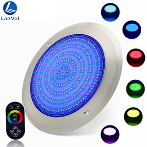 Hot Sales Multi Colors RGB Tuya WiFi LED Pool Light AC12V IP68 Slim Flat Underwater Light Green Blue White Surface Mounted Lamp