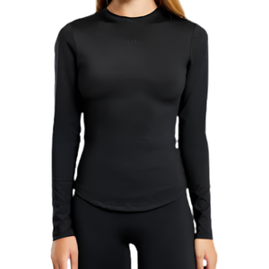Women's Yoga Top Seamless Breathable Twist Long Sleeve Tank Sports Bra Fitness Activewear Polyester/Nylon Front Custom OEM
