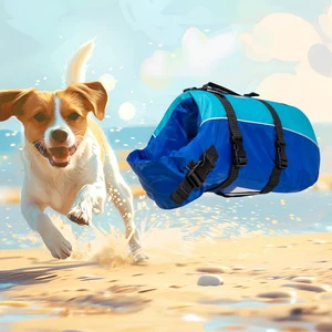 Pet Safety Vest For Swimming Boating Water Safety Life Jacket Dog Lifesavers Swimsuits Dog Life Jacket With Reflective Strip