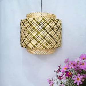 Handmade Traditional Design Bamboo Decorative Lamp for Villa Warm White Hanging Lights 220V AC Power Source Vietnam