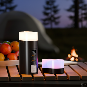 Portable LED Camping Light with 6600mAh Battery Type C Charging Power Display Camping Outdoor Small Lamp