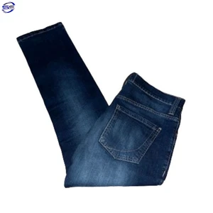 Men's High Waist Regular Fit Plus Size Stonewashed Coated Jeans Breathable Eco-Friendly Casual Style Polyester/Cotton Patch