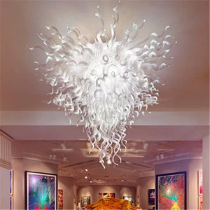 Unique Design Glass Pendant Lights Large Style Led Hanging Lamp for Villa Staircase Bar Club Restaurant