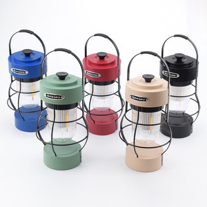 Elegant Retro White Lantern for Outdoor Activities Vintage Railroad Style Bright Rechargeable Camping Lamp Solar for Climbing