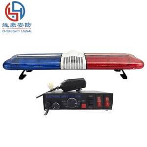 Dc12v 24v Emergency Led Blue Lights Hot 4x4 Led Light bar Waterproof Amber Emergency Led Light bar with Speaker and Siren