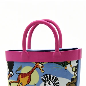 Factory Supply Kids Cartoon All Over Jungle Animal Print Rubber Rain Boots Washable Waterproof Non Slip Toddler Wellies