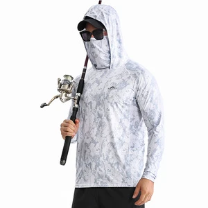 Shabart Men's Women's Quick-Dry Fishing Jackets Breathable Summer Sunscreen Clothing UPF50 Anti-UV Ice Silk Sun Protection