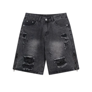 High Quality Custom Wholesale Summer Denim Shorts Male Jeans Men Short Pants Jeans Loose Men's Shorts