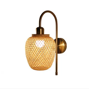 Luxurious Bamboo Woven Wall Lamp - Bamboo Corridor Lamp - Hanging Bamboo Rattan Lamp