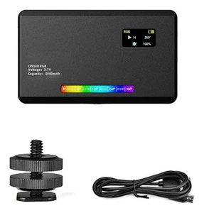 Led Video Lamp Lw-140 With Diffuser handheld atmosphere light 2500k-9000k indoor photography camera square sunset light