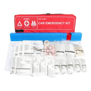 DIN13164 Standard Roadside Emergency Kit for Car Safety Kit, Tools, First Aid Perfect Roadside Assistance Kit