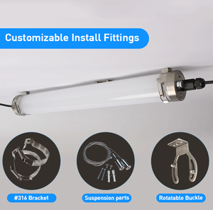 Cold Storage IP69K Vapor Tight Light NSF UL Listed Food Processing Factory LED Linear Light