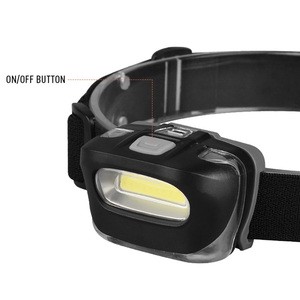 Super Bright 3W COB LED Headlamp Torch 200Lumens Waterproof And Portable For Camping Running Hiking Riding And Fishing