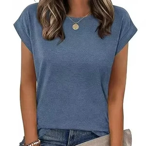 Womens Tops SummerCasual Cap Sleeve TshirtsShirts Business Dressy SpringFashion Outfits Trendy Clothes