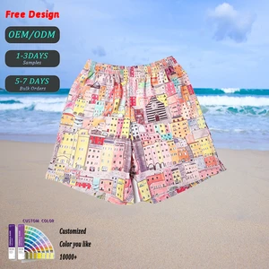 Ladies Woman Beach Shorts and Dress Comfort Women Board Shorts Men Surfing Swimming Shorts Lightweight Kids Swim Trunks
