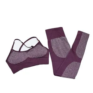 Premium Women's Custom 2-Piece Plus Size Solid Pattern Yoga Suit Reversible Eco-Friendly Quick Dry Activewear Clothing
