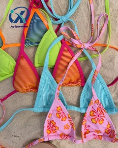 Luxury Custom Bikini Two Piece Set High Quality Triangle Swimwear Women