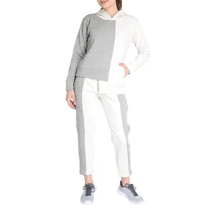 Women's Winter 2 Piece Long Set Hooded Track Suits Plus Size Regular Fit Casual Solid Eco-Friendly Breathable 100% Cotton High