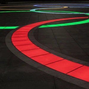 LED Buried Lamp Gemstone Roads Buried Lamps Artificial Luminous Stone Driveway IP67 Glass Sidewalk Inground LED Brick Lights