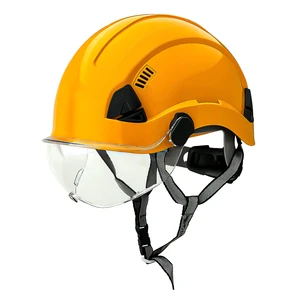 ABS Vented CE EN397 Certified Premium Construction Hard Hat Industrial Safety Helmet With Safety Glasses