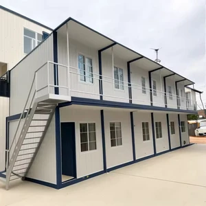 T Type Prefab House With Fluorescent Light or LED Lighting Electrical System Installed Ready to Use Office and Dormitory ForSite