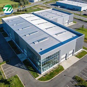 Prefab Quality Insulated Steel Structure Metal Frame Minimalist Office School Hospital Workshop Warehouse Factory Building