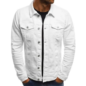 Men's Denim Jacket Spring and Autumn New Loose Streetstyle Long Sleeved Denim Jacket