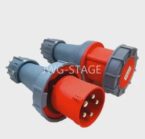 1 pair Stage Lighting Power Direct Box Connector - 63A 5P Industrial Plug Accessories