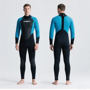 Wholesale Price Custom Logo 3MM Neoprene Long Sleeve Back Zip Fullbody Diving Swimming Surfing Wetsuit For Man