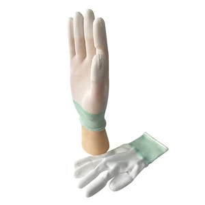ALLESD Top Fit Custom Fingertip PU Coated Gloves Industrial Working Safety Gloves