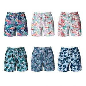 Wholesale Men's Custom Beachwear Sports Quick Dry Spandex Beach Shorts for Men Waterproof Fitness Swim Trunks Shorts Swimwear