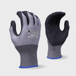 XINGYU A3 15 Gauge ADAMAS Cut Resistant Safety Work Gloves Sandy Nitrile Coated Level 5 Hand and Arm Protection Industria