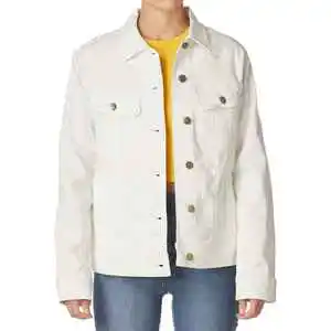 OEM Women's Denim Jackets Women Casual Jean Outwear Fall Jacket Denim Button Up Coat Oversize Denim Jacket For Ladies