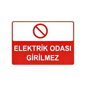 Electrical Safety and Cleanroom Support Equipment No Entry Sign for Rooms