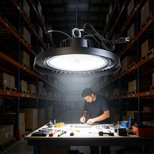 Commercial 200W High Bay Lights LED High Bay Lighting Lamp 30000lm LED UFO Moving Head Light LED High Bay